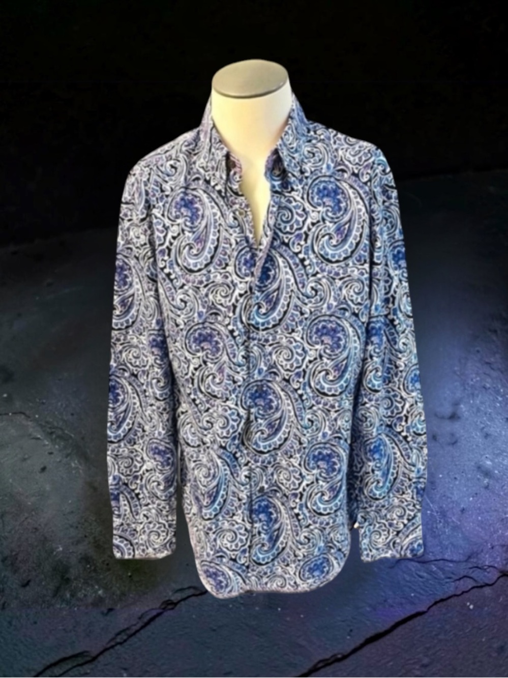 ROBERT GRAHAM CLASSIC FIT WEARABLE ART LONG SLEEVE SHIRT SIZE LARGE